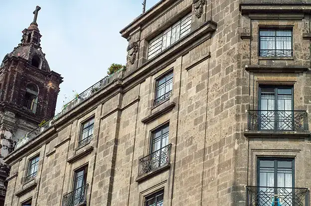 Detalle de la fachada actual